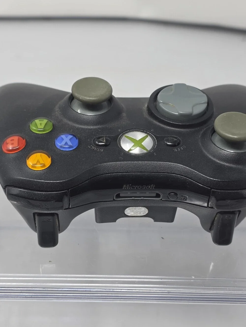 Genuine XBOX 360 X360 Wireless Controller - BLACK - X801769-022 (no battery)